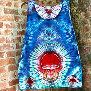 Tie Dye Tank Tops Top Size XL Comfort Colors hand dyed NWT Unisex